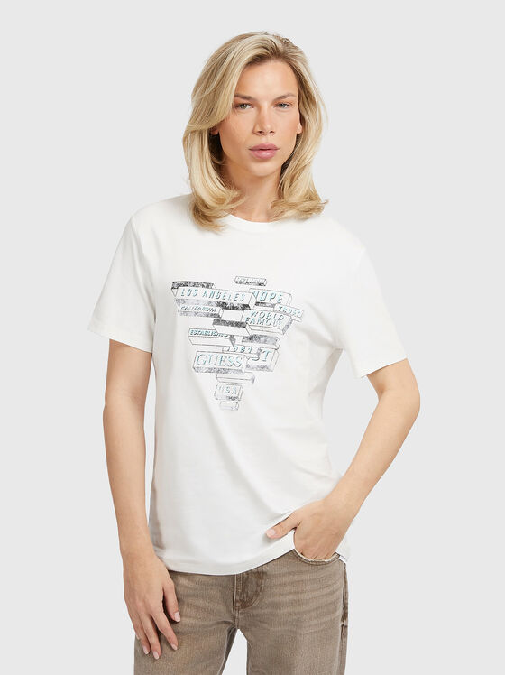 Тениска с абстрактен принт - 1
