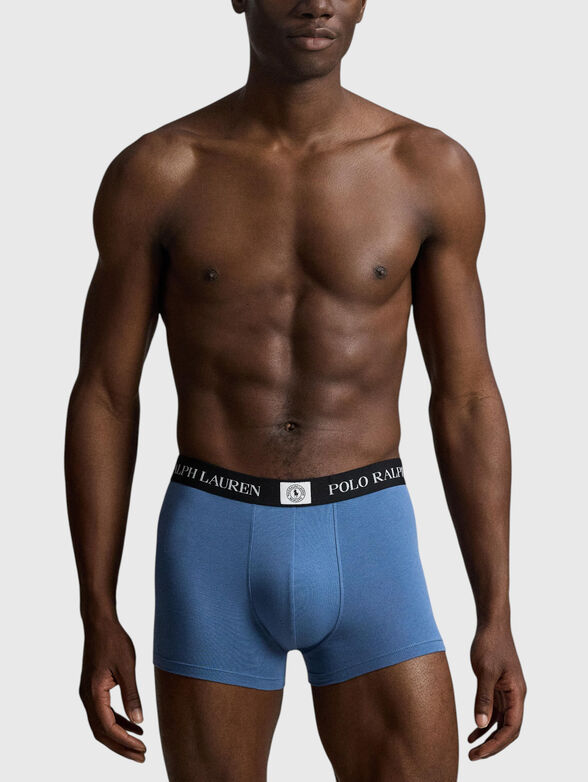 Set of three pairs of boxer shorts with a logo - 4