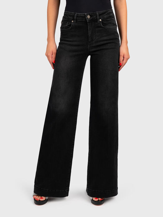 Black flare jeans