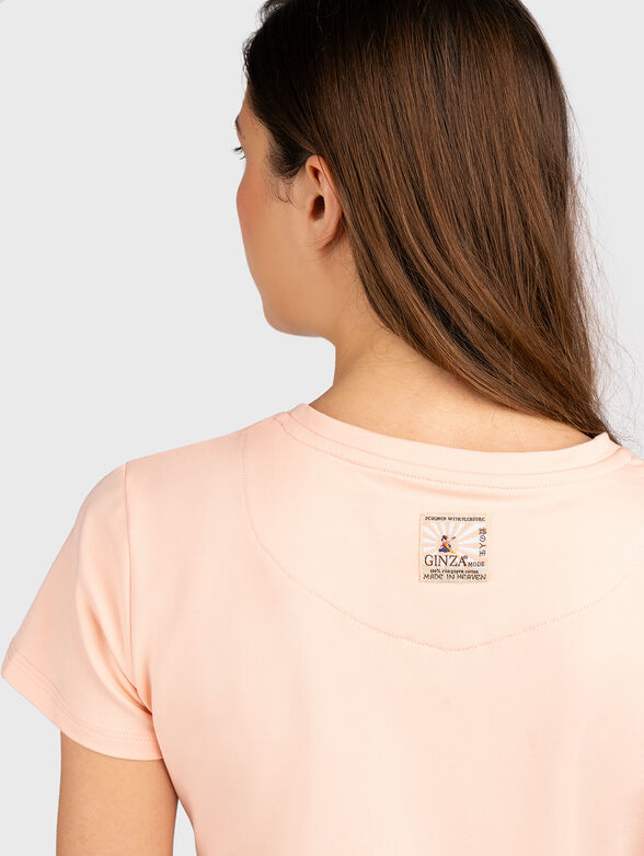 GMDL 021 pink sports dress with embroidery - 3