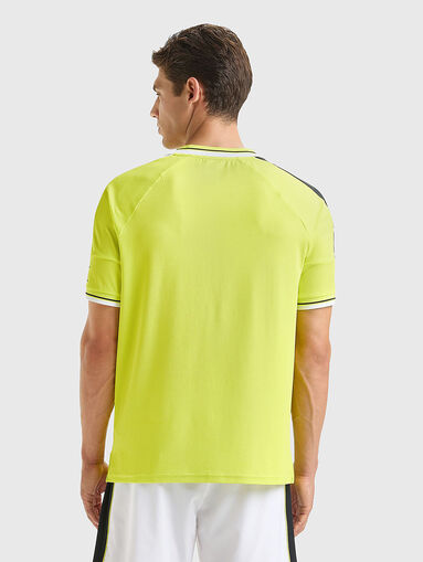Спортна тениска с лого акцент в зелен цвят - 3