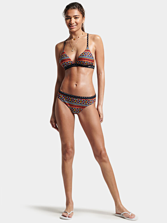 Bikini bottom with multicolor print - 3