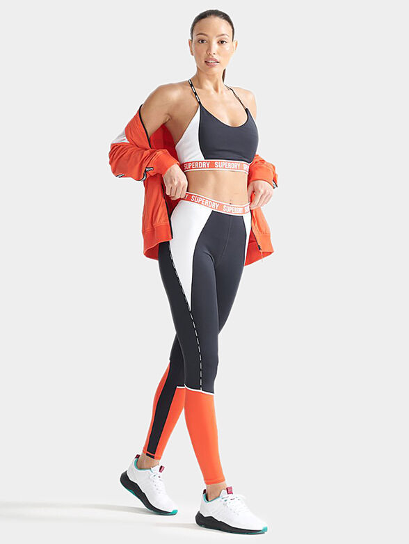 Sports leggings with colorful print - 2