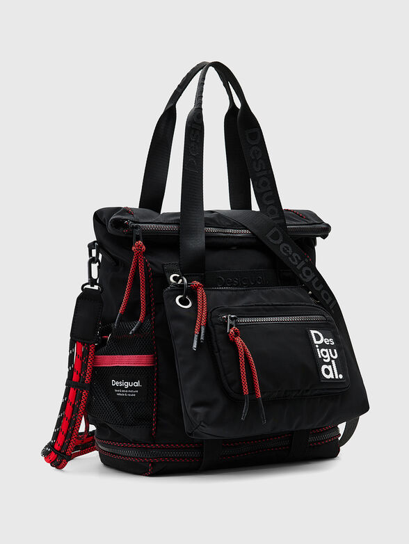 Multifunctional backpack with red accents - 4