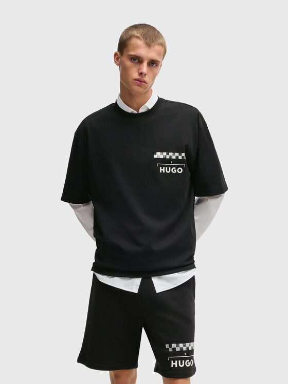 Cotton T-shirt with print - 1