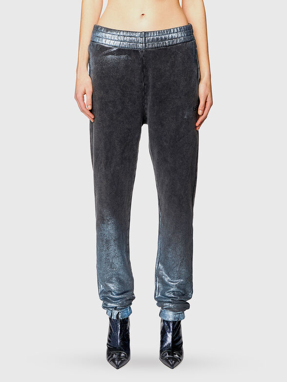 Waxed effect sweatpants - 1