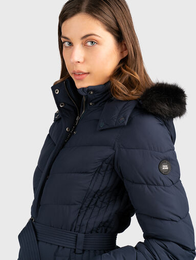 Black jacket with belt  - 5