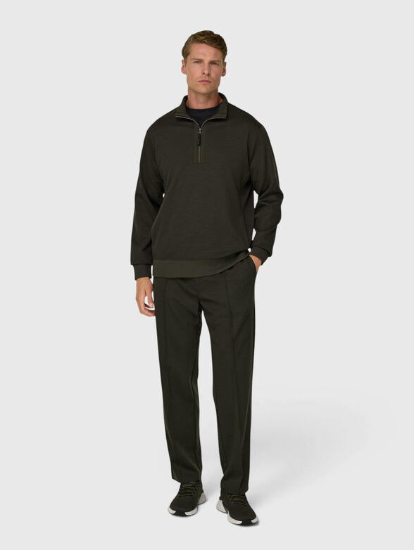 Green wool sweatshirt - 2