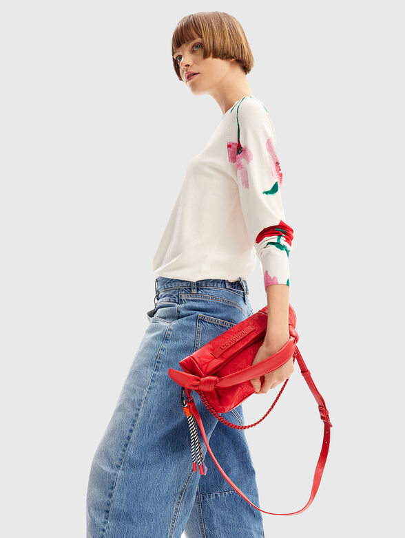 Small bag with floral embroidery  - 2