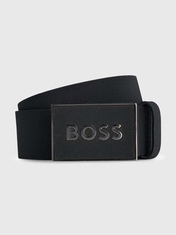 Кожен черен колан ICON S1 - 1