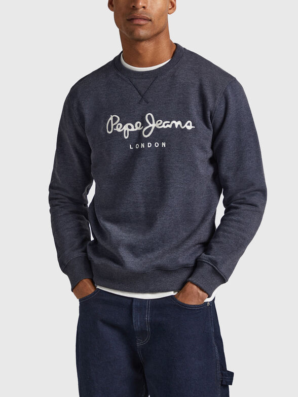 NOUVEL sweatshirt with contrasting logo embroidery - 1
