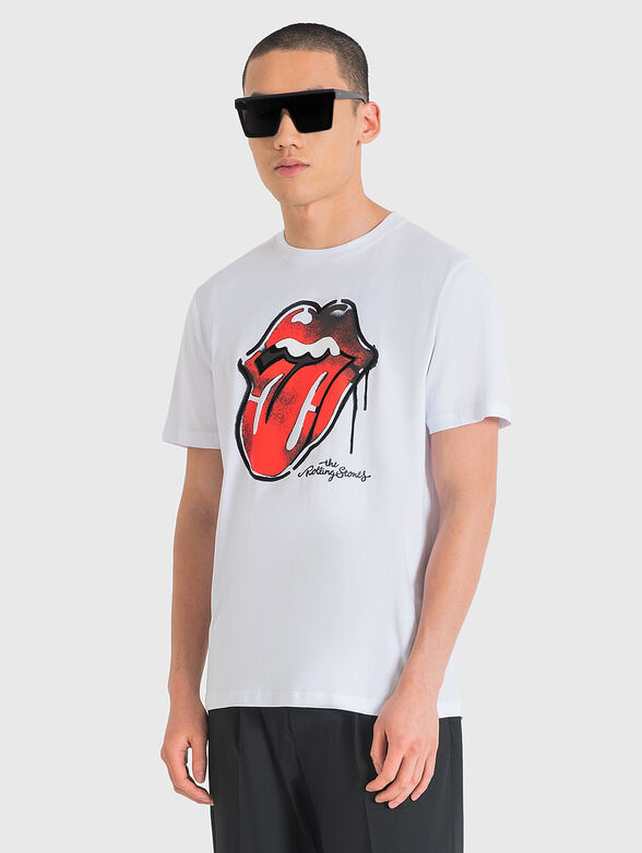 Cotton T-shirt with ROLLING STONES print - 1