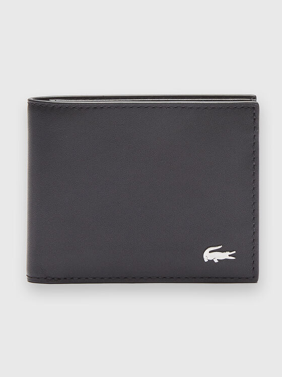 Navy leather wallet - 1