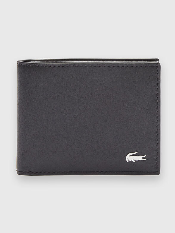 Navy leather wallet - 1
