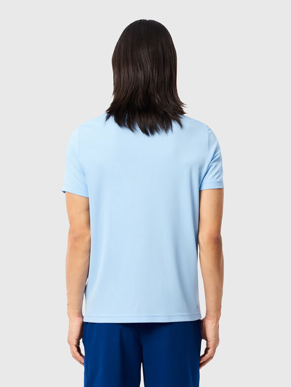 Polo shirt with contrast collar and print - 3