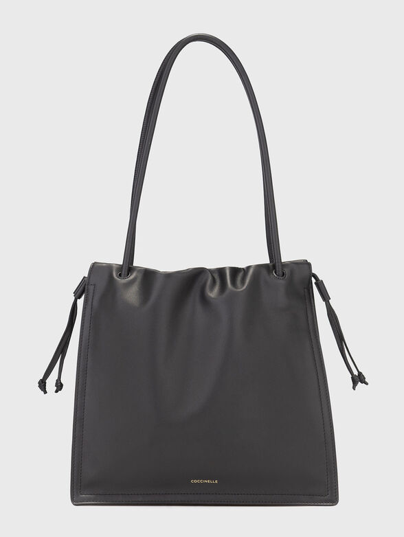 Leather bag with accent logo - 2