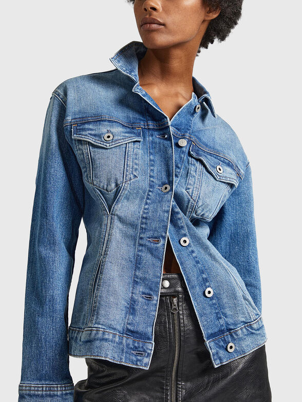 FREYA slim fit denim jacket - 4