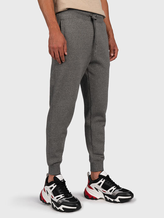 Joggers with logo patch