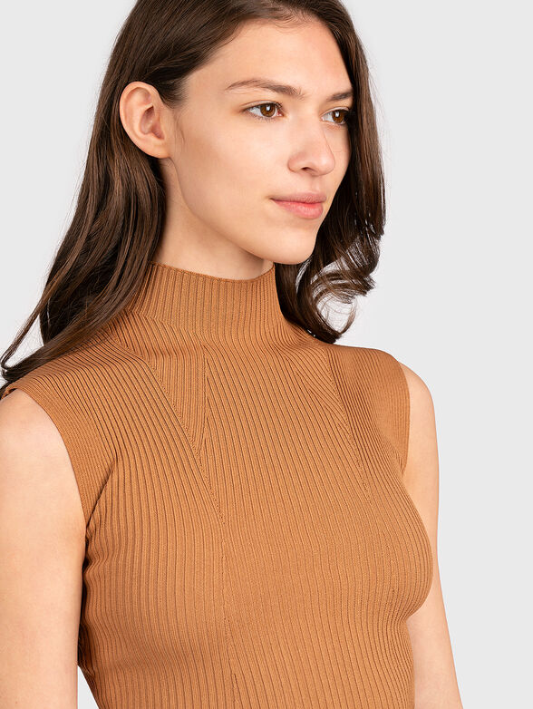 Knitted top LILY with elastic rib - 2