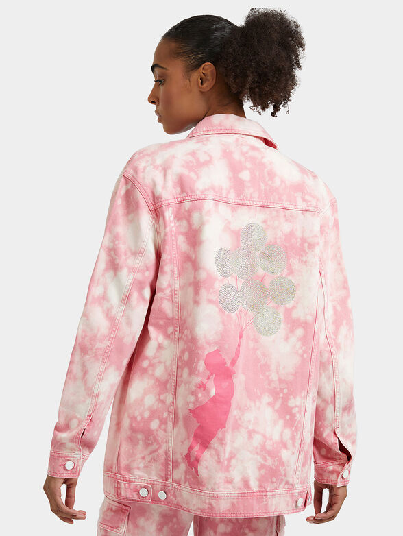 LANEY denim jacket with art detail on the back - 2