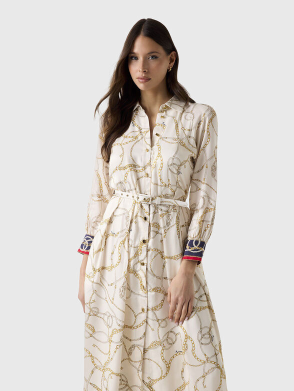 AMANDA print midi dress - 3