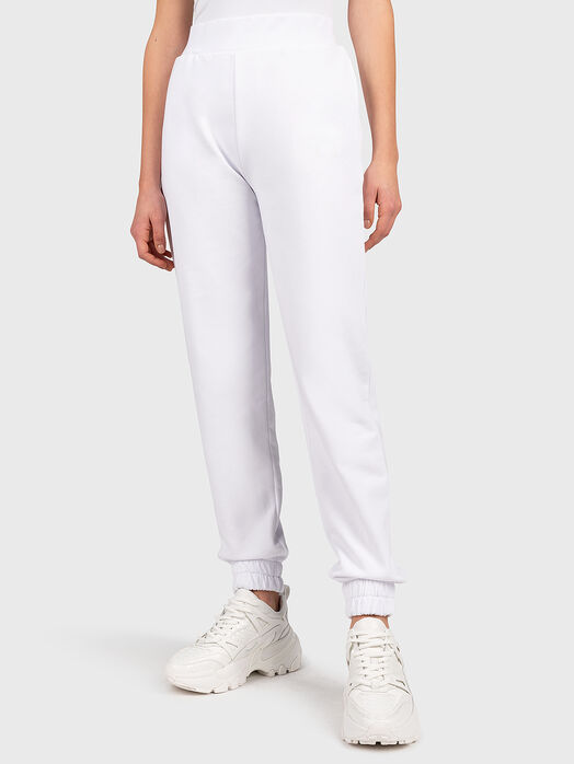 Sports pants in white color