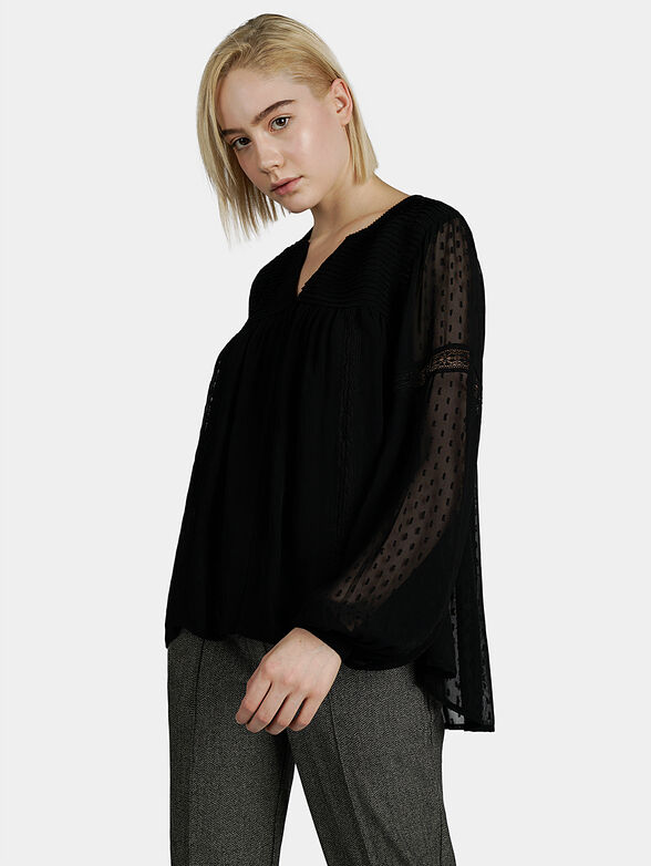 TONIA Black airy top - 1