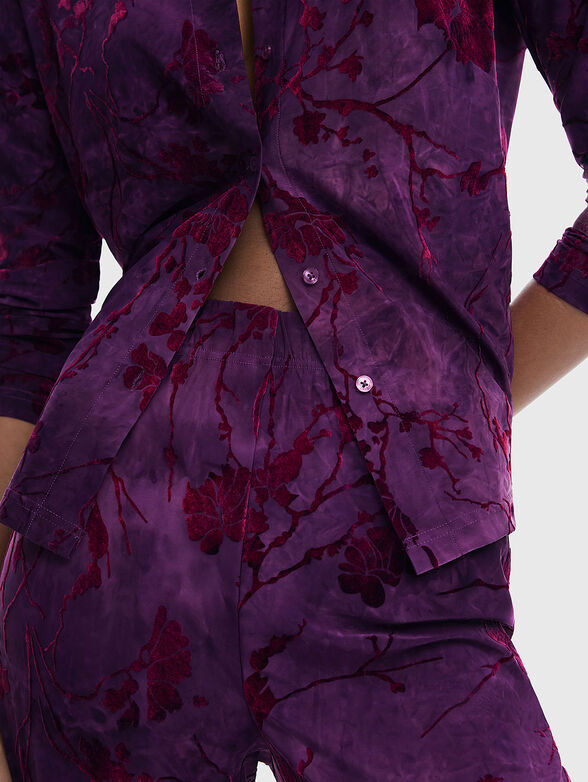 ALINA flared textured fluid pants - 3