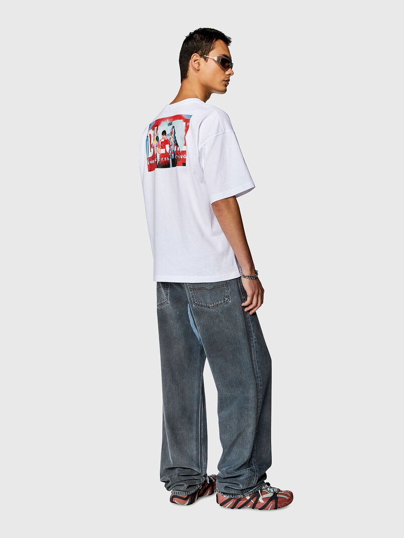 T-BOXT logo-print T-shirt in black  - 3