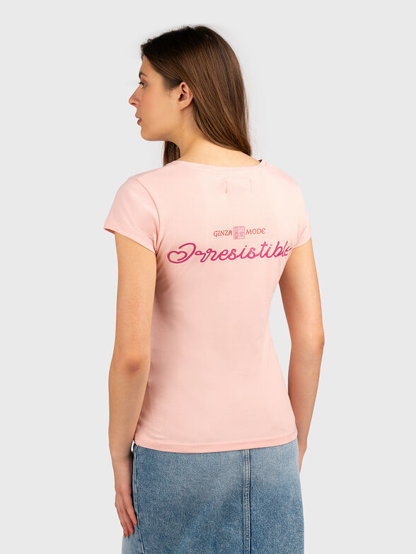 TSL079 pink T-shirt with print - 2