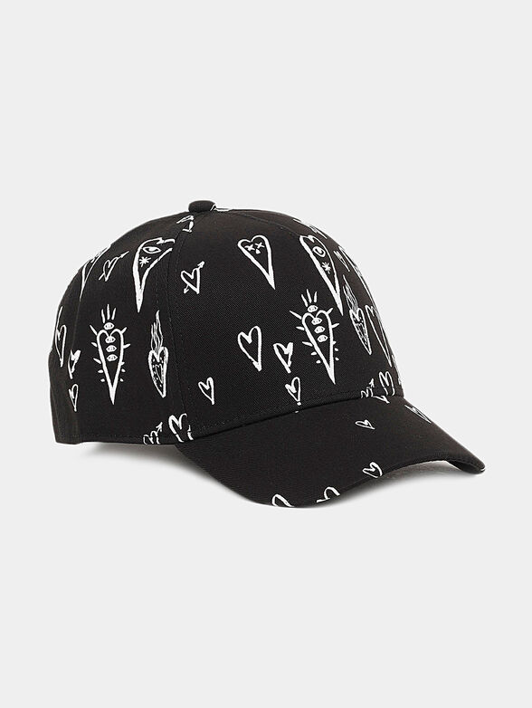Black hat with visor - 1
