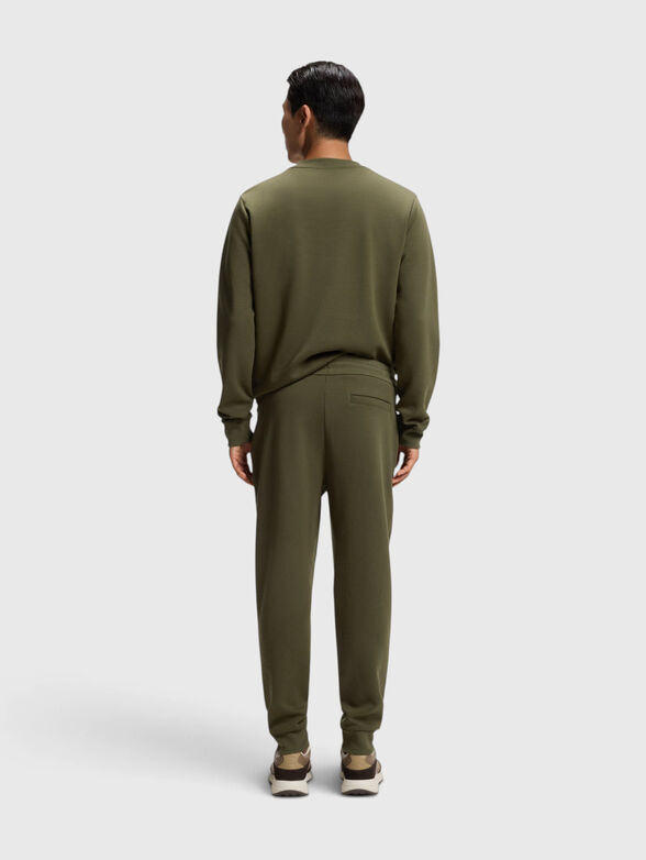 Cotton blend sweatpants with a monogram logo - 2