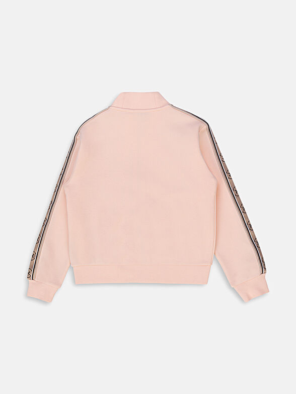 Zipped sweatshirt with logo straps - 2