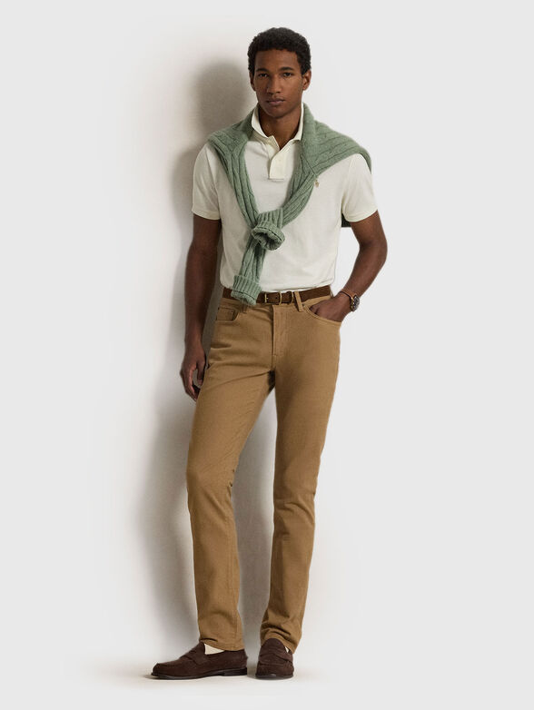 Slim beige trousers - 6