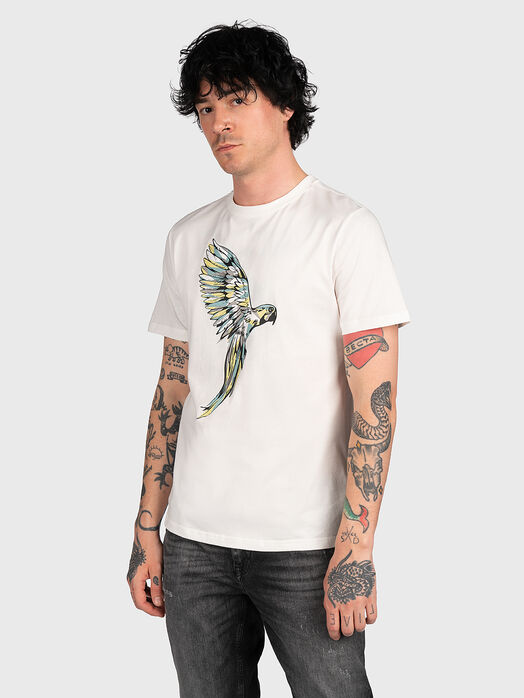 T-shirt with parrot art print
