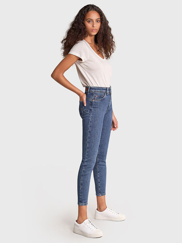 SECRET GLAMOUR Push-in jeans with vintage wash - 2
