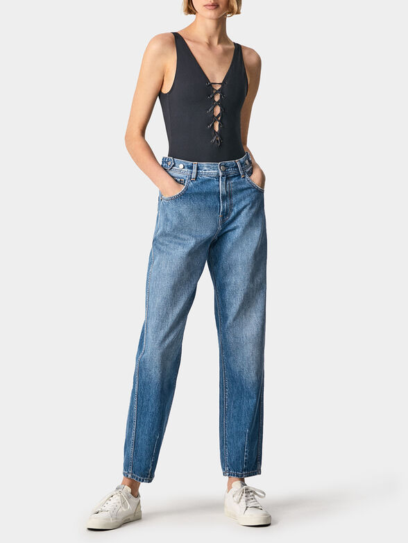 VIVIAN swimsuit with V-neck with ties - 4