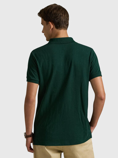 Dark green cotton Polo shirt - 3