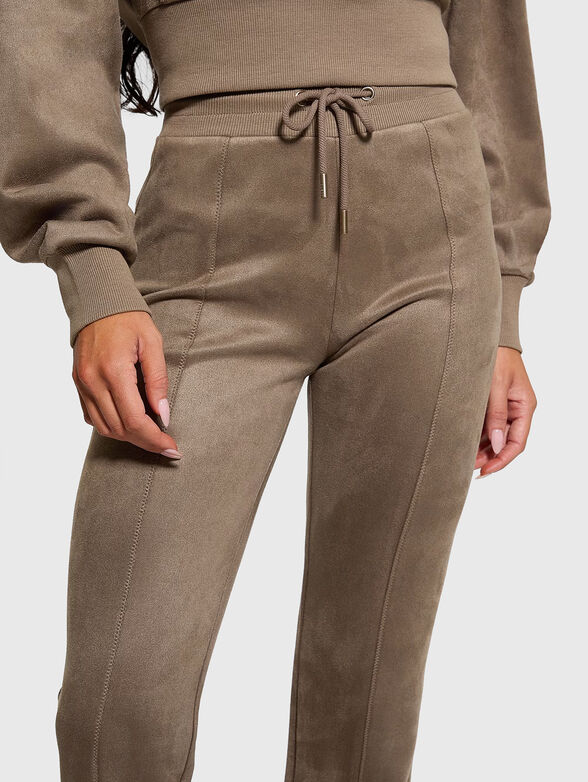 Black suede pants - 4