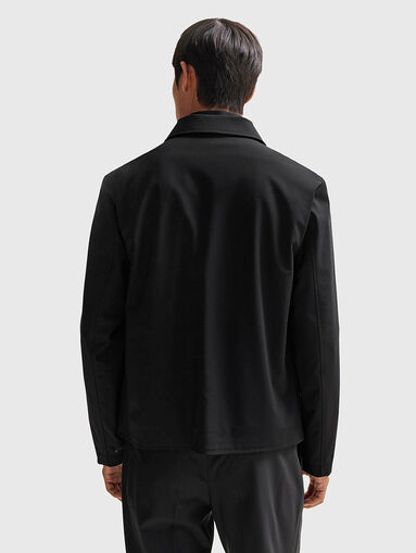 Black wool blend jacket  - 3