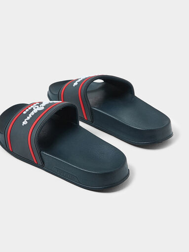 Blue sliders with logo - 4