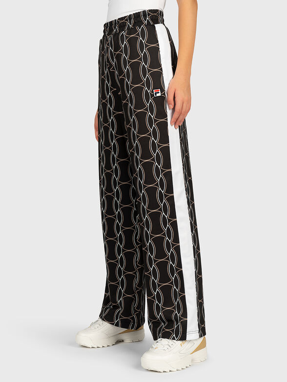 HADA Pants with contrasting print - 1