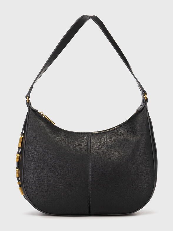 Hobo bag with logo accent - 1