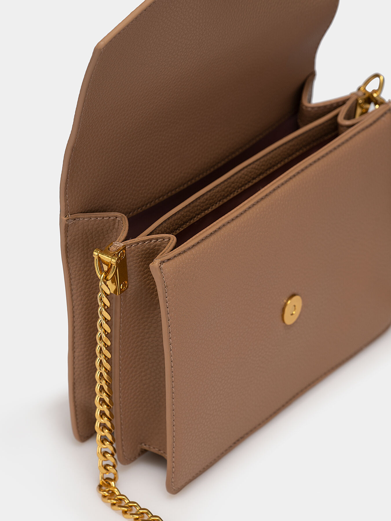 ショルダーバッグ・ポシェット ^LEATHERY^ Herringbone chain cozy shoulder bag SAND BEIGE LR Sadie-Back_Dune.jpg?v=