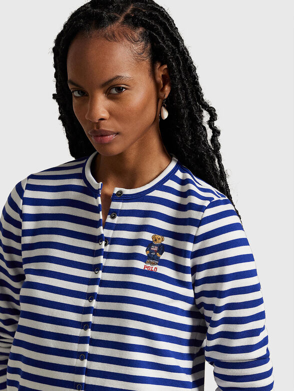 Polo Bear striped cardigan - 4
