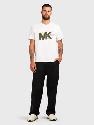 White T-shirt with logo detail - 5