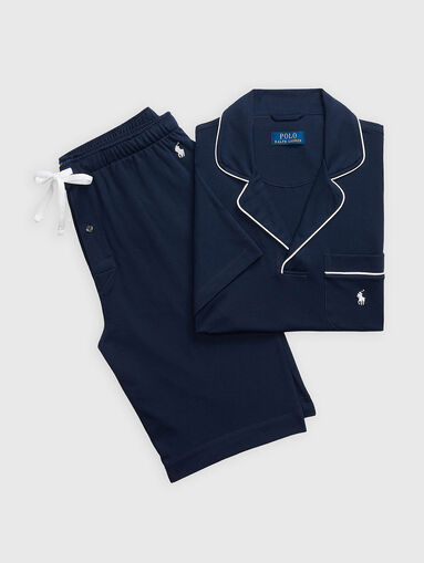 Two-piece pyjamas in dark blue - 5