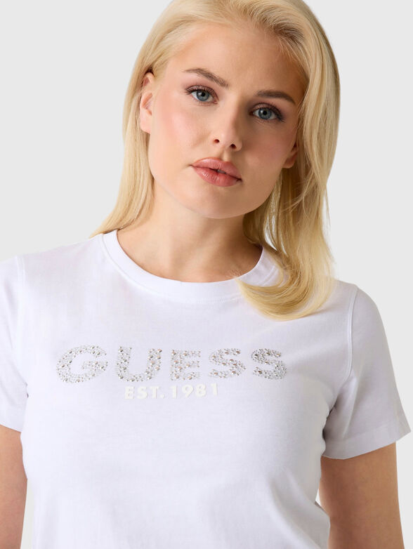 T-shirt with appliqu&eacute;s rhinestone - 4