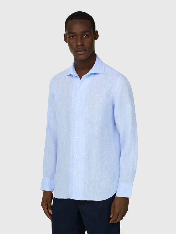 Light blue linen shirt  - 1