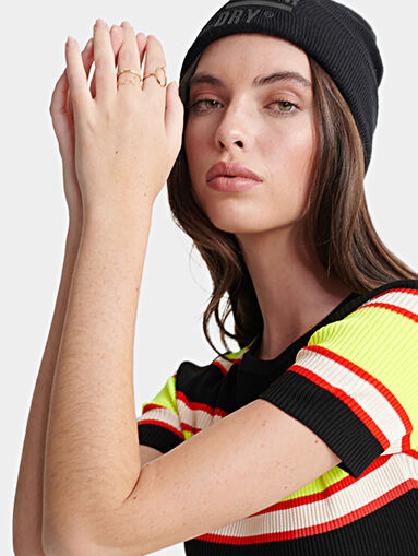 CITY NEON sports striped dress - 4